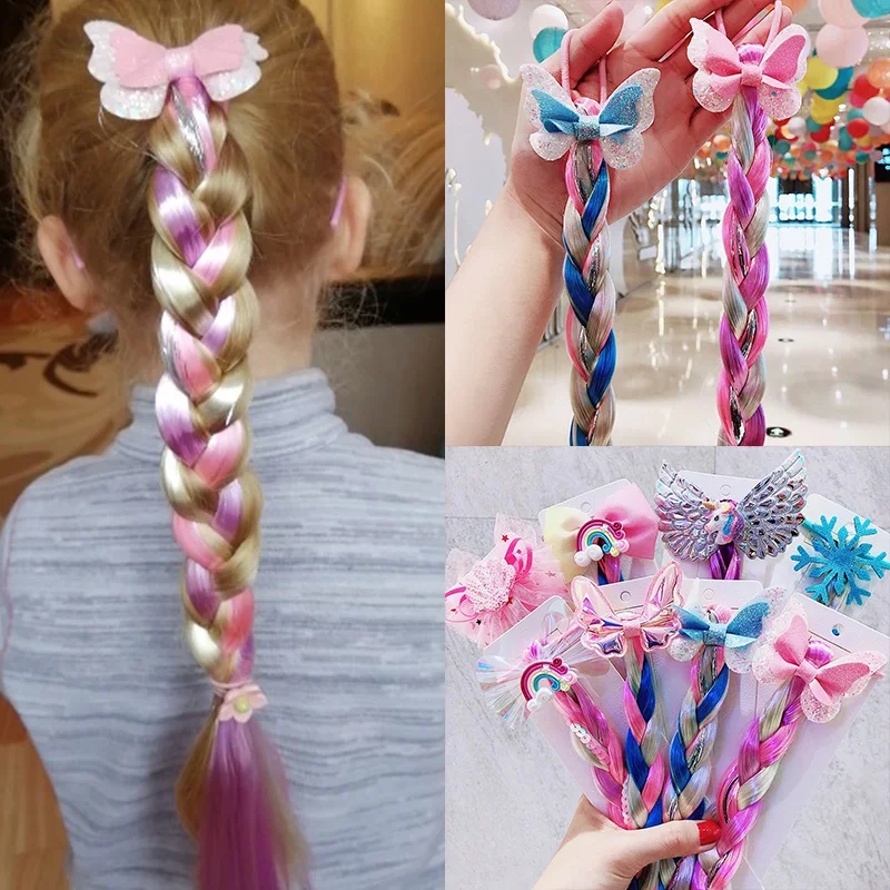 Elsa Gadget - Peruca de Cabelo Longo com Trança