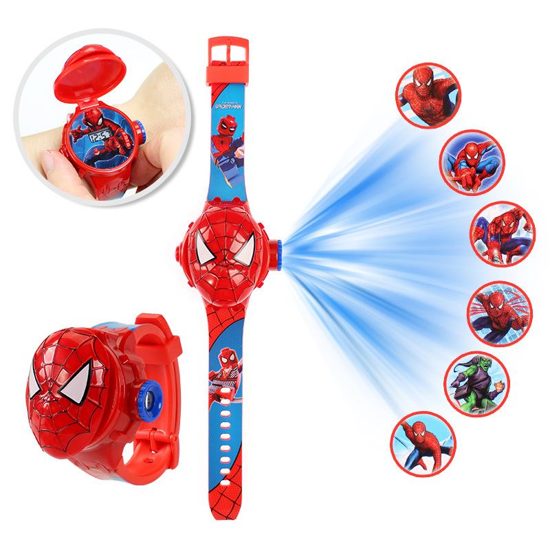 Elsa Gadget - Novo Relógio Infantil 3D Projetor Homem-Aranha