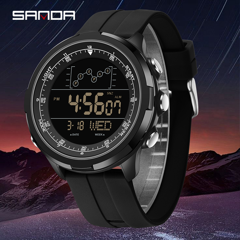 Electronics Gadgets For Men - Relógio Digital SANDA para Homens, Relógio