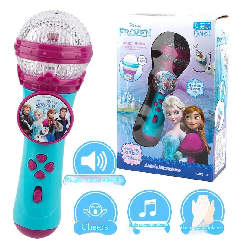 Elsa Gadget - Microfone de Brinquedo Musical de Desenho