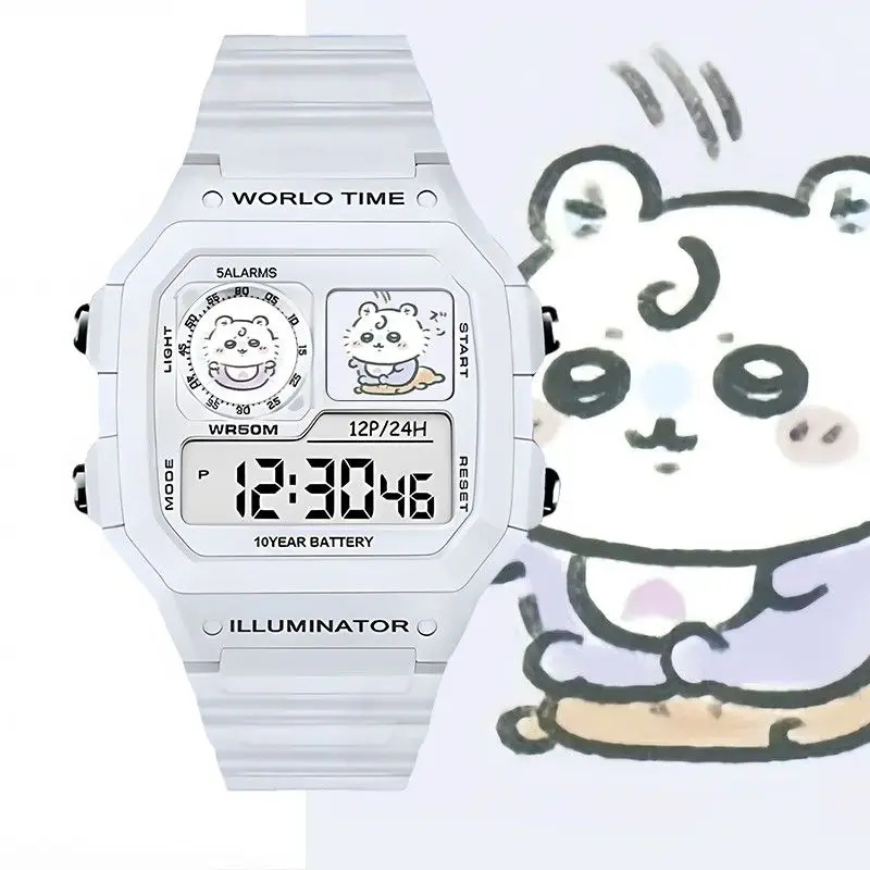 Electronics In Japan - Relógio Digital Kawaii Chiikawa à Prova