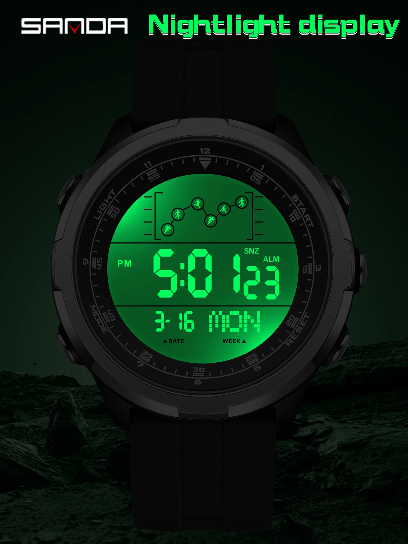 Relógio Digital SANDA para Hom - Electronics Gadgets For Men avaliação e preço
