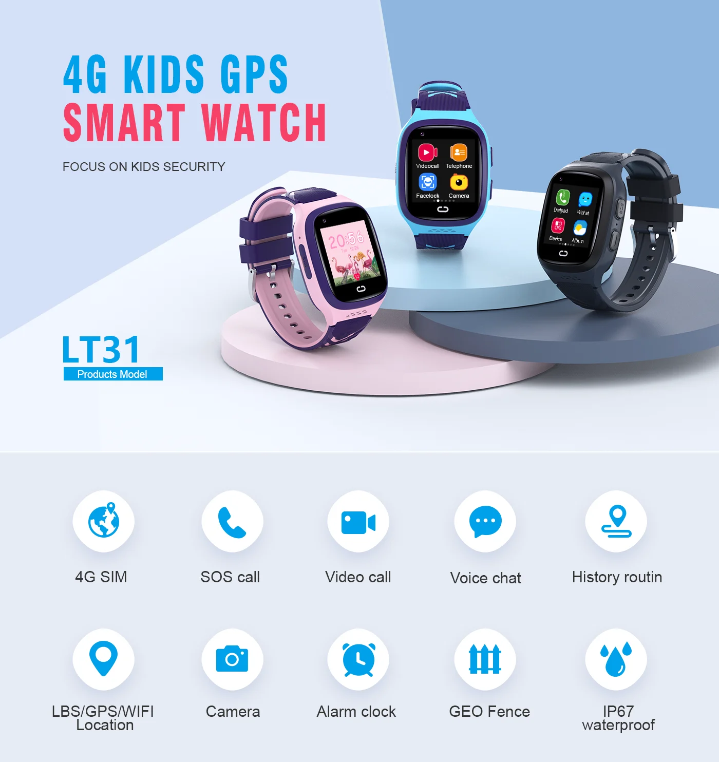 4g crianças smartwatch sos à p - Smart Watch Kids avaliação e preço