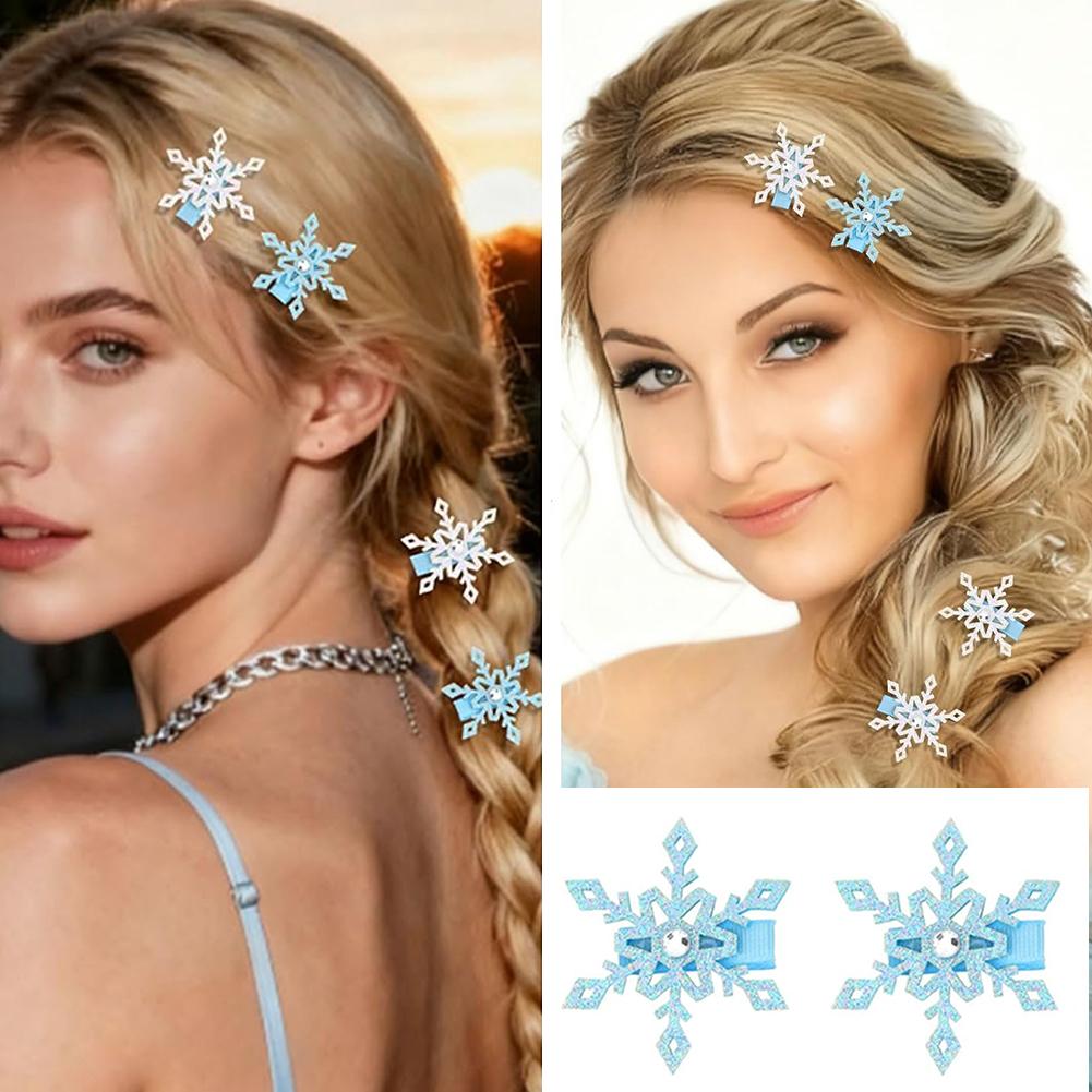 2 pçs inverno novo floco de ne - Elsa Gadget avaliação e preço