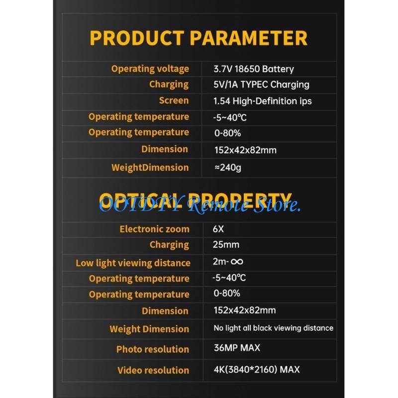 Câmera visão noturna NVS20 4K  - Electronics Gadgets Images avaliação e preço